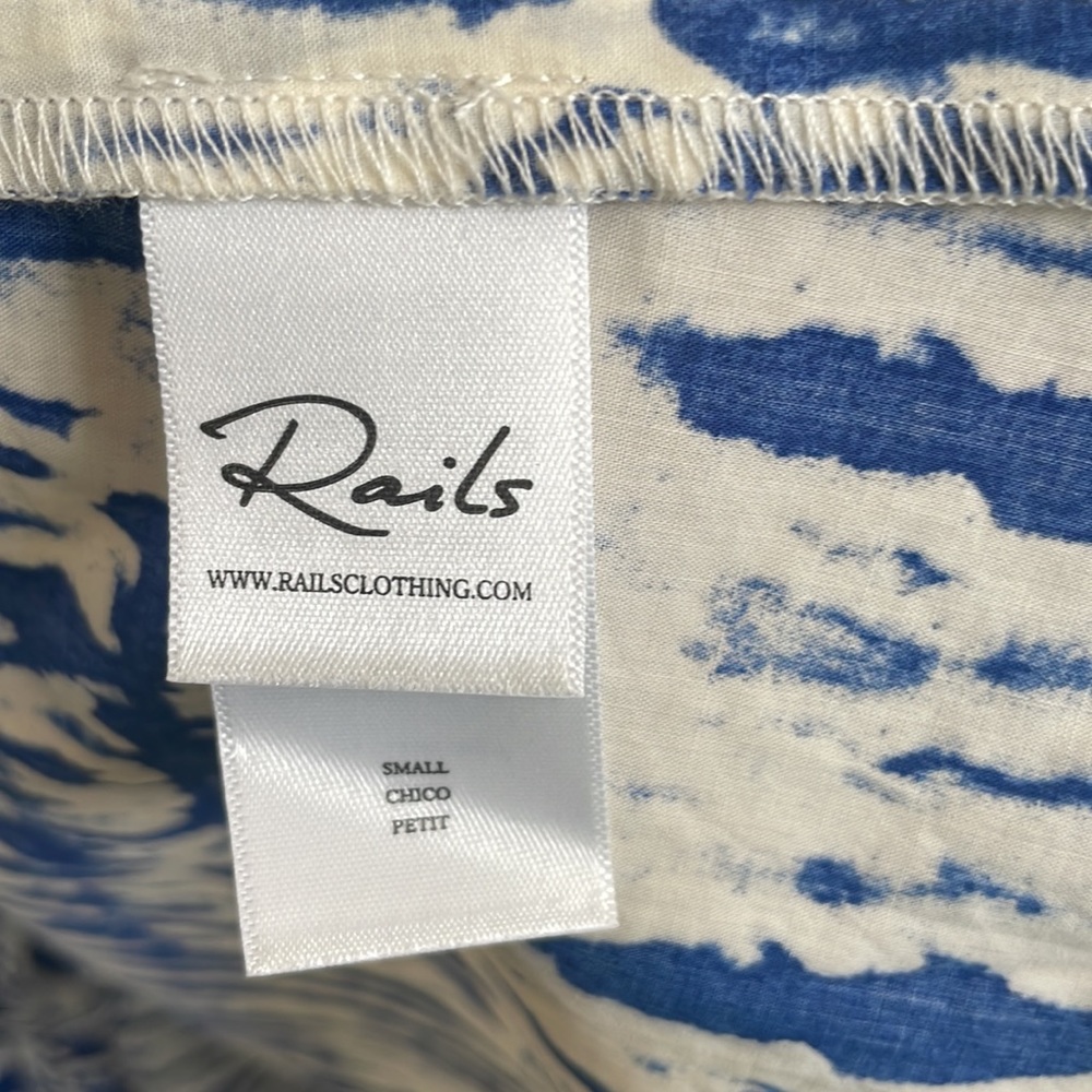 NWT Rails Sleeveless Blue Pattern Maxi Dress. Size S. - Picture 6 of 8
